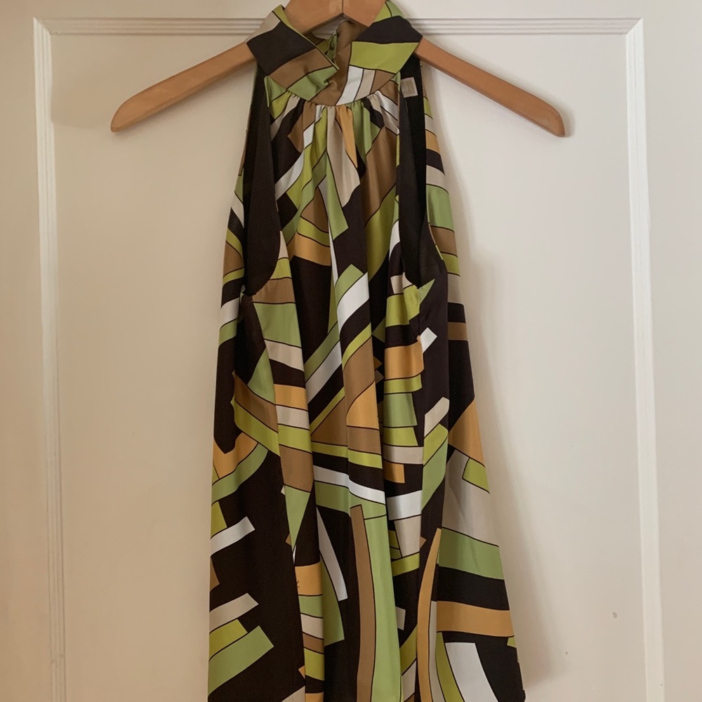 Michael Kors Geo Striped Shirt.